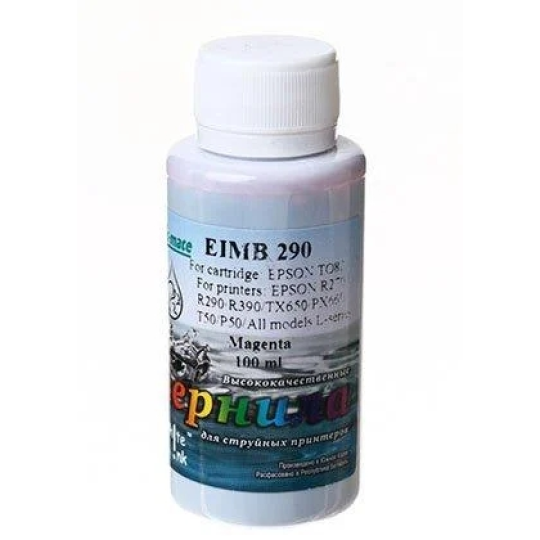 Чернила Ink-Mate White Ink EIMB-290 100 мл. (Epson TO82 СLARIA R270/R290/R390/TX650) пурпурные