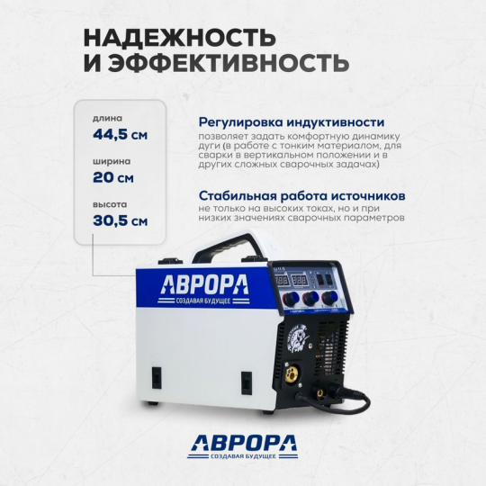 Инверторный сварочный полуавтомат Аврора Динамика 1600