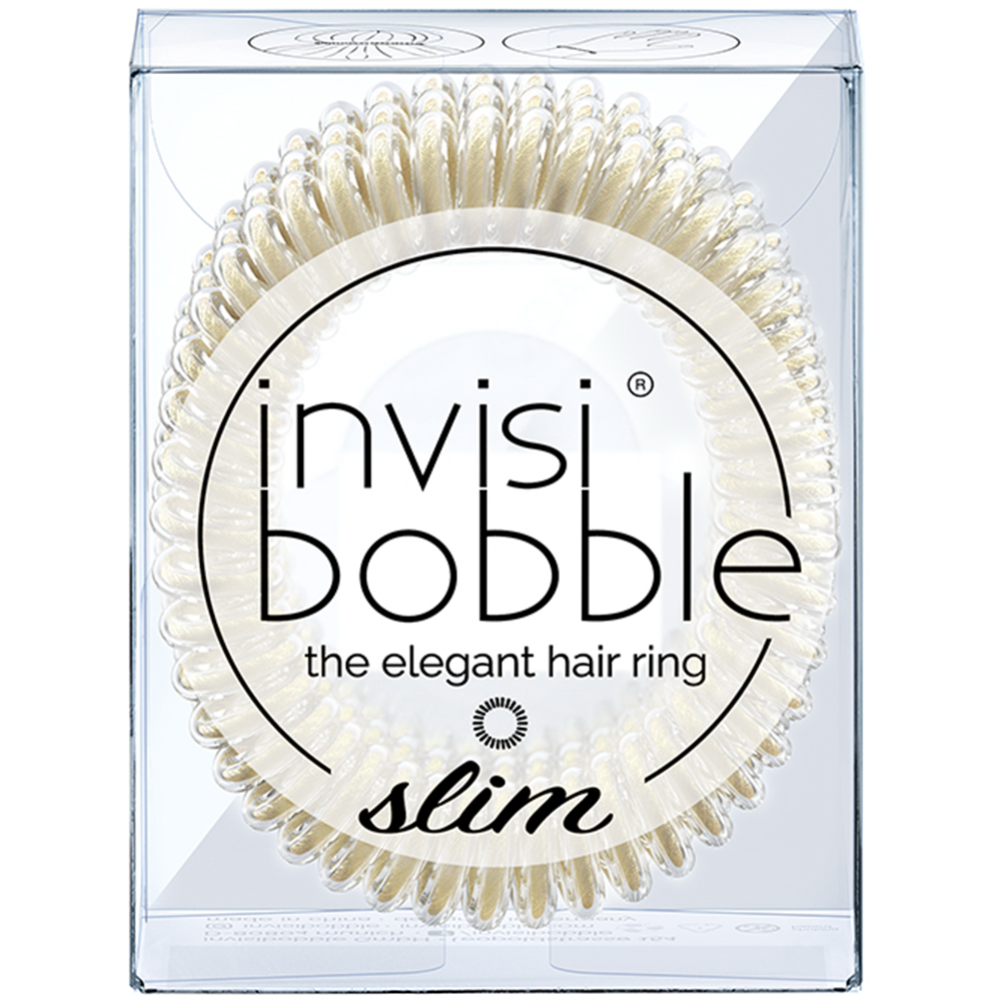 Резинка-браслет для волос «Invisibobble» золотистая, 3 шт