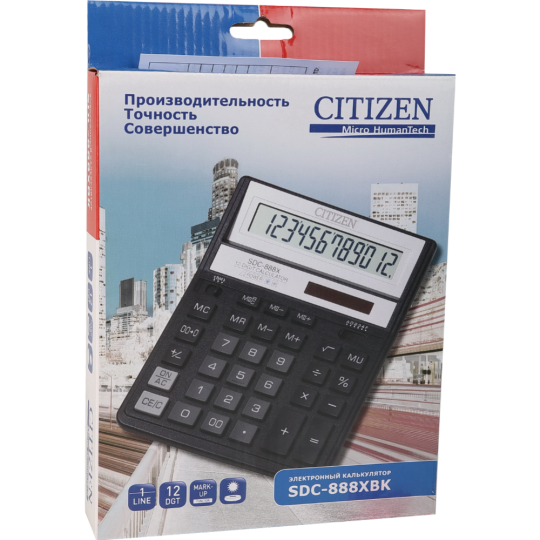 Калькулятор «Citizen» SDC-888XBK