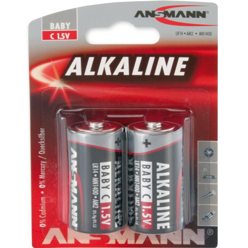 Батарейка «Ansmann» Alkaline red 1.5V C