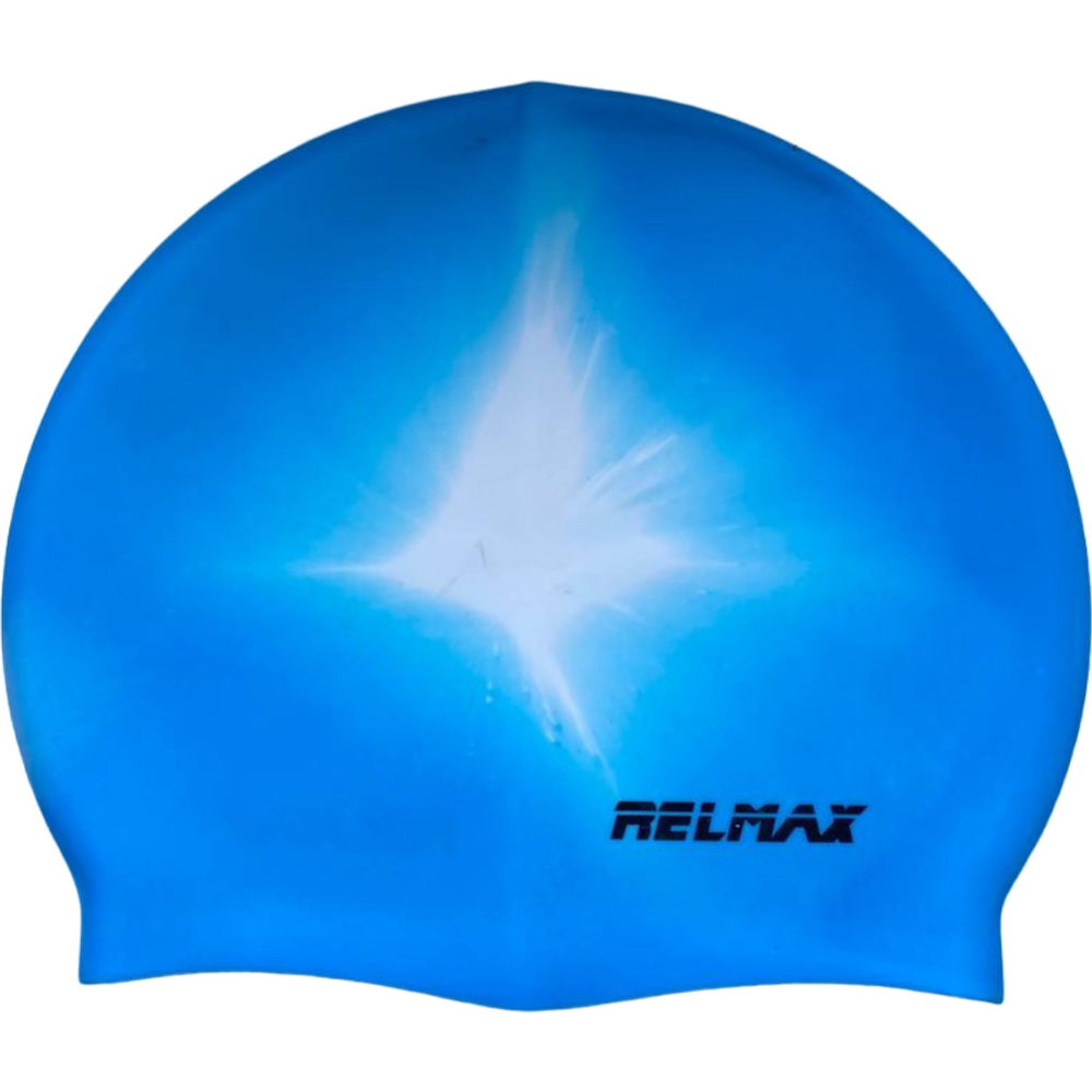 Шапочка для плавания «Relmax» SB, голубой/белый