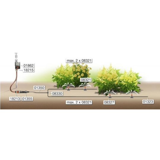 Заглушка для шланга «Gardena» 01323-29, 10 шт