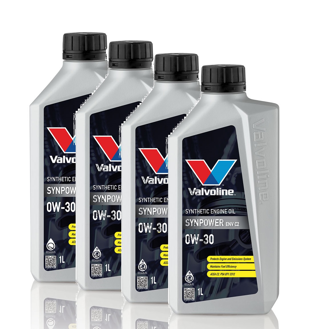 Моторное масло Valvoline SynPower ENV C2 0W-30 4л (комплект 1лх4шт)