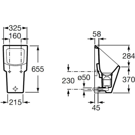 Писсуар «Roca» Hall Urinal, 353621000