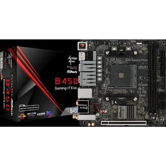 Материнская плата «ASRock» B450 Gaming-ITX/AC