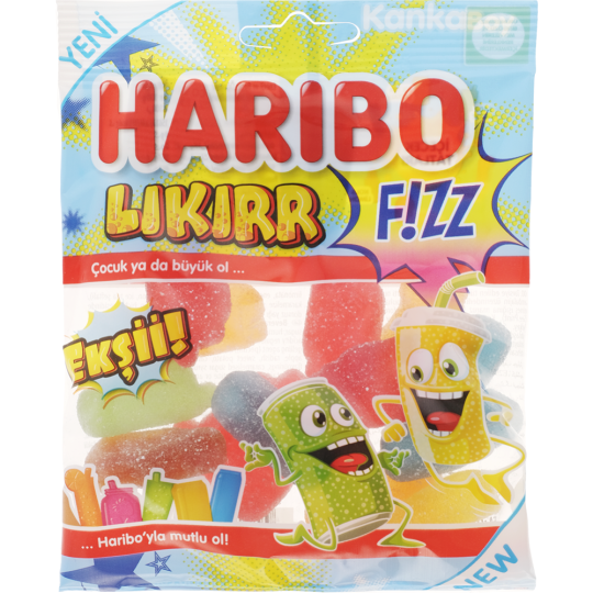 Мармелад жевательный «Haribo» Likirr Fizz со вкусом напитка, 80 г