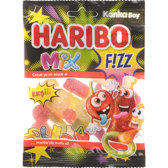 Мармелад жевательный «Haribo» Fizz Mix, с фруктовым вкусом, 80 г