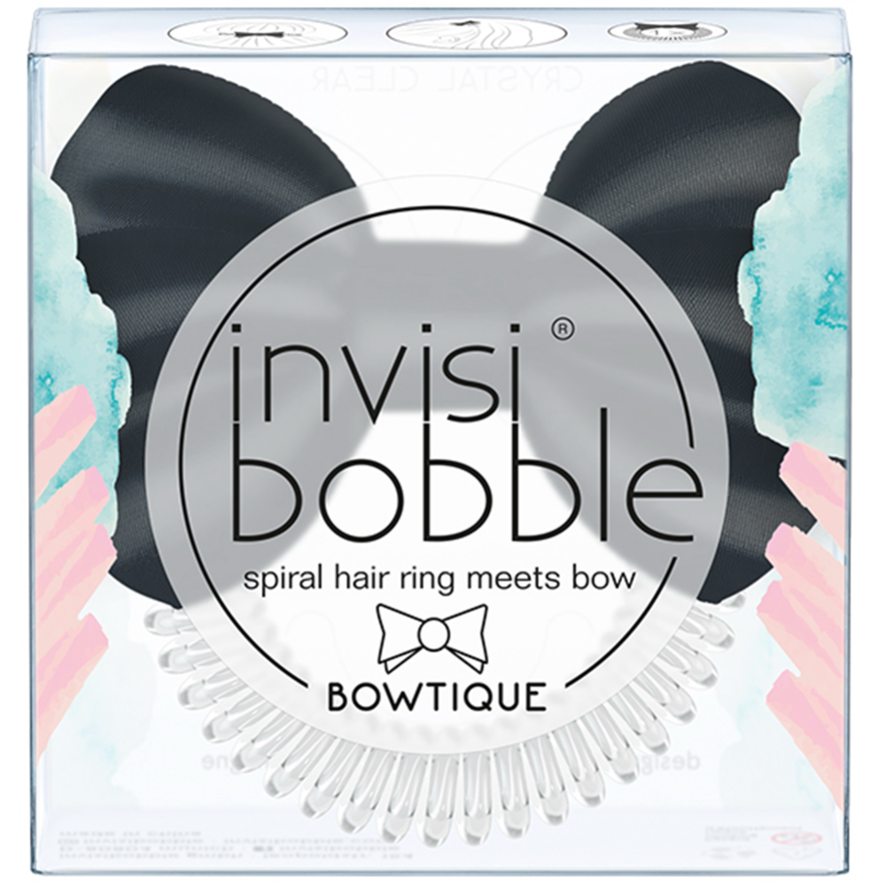 Картинка товара Резинка для волос «Invisibobble» с бантом черная, 1 шт