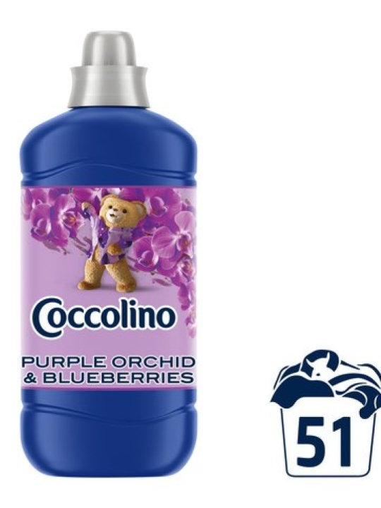 Кондиционер для белья парфюмированный Coccolino PURPLE ORCHID&BLUEBERRIES 1275мл