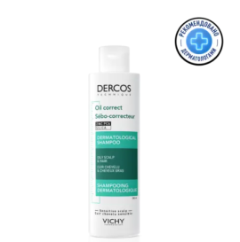 VICHY DERCOS Technique Oil Control Регулирующий шампунь-уход для жирных волос, 200 мл