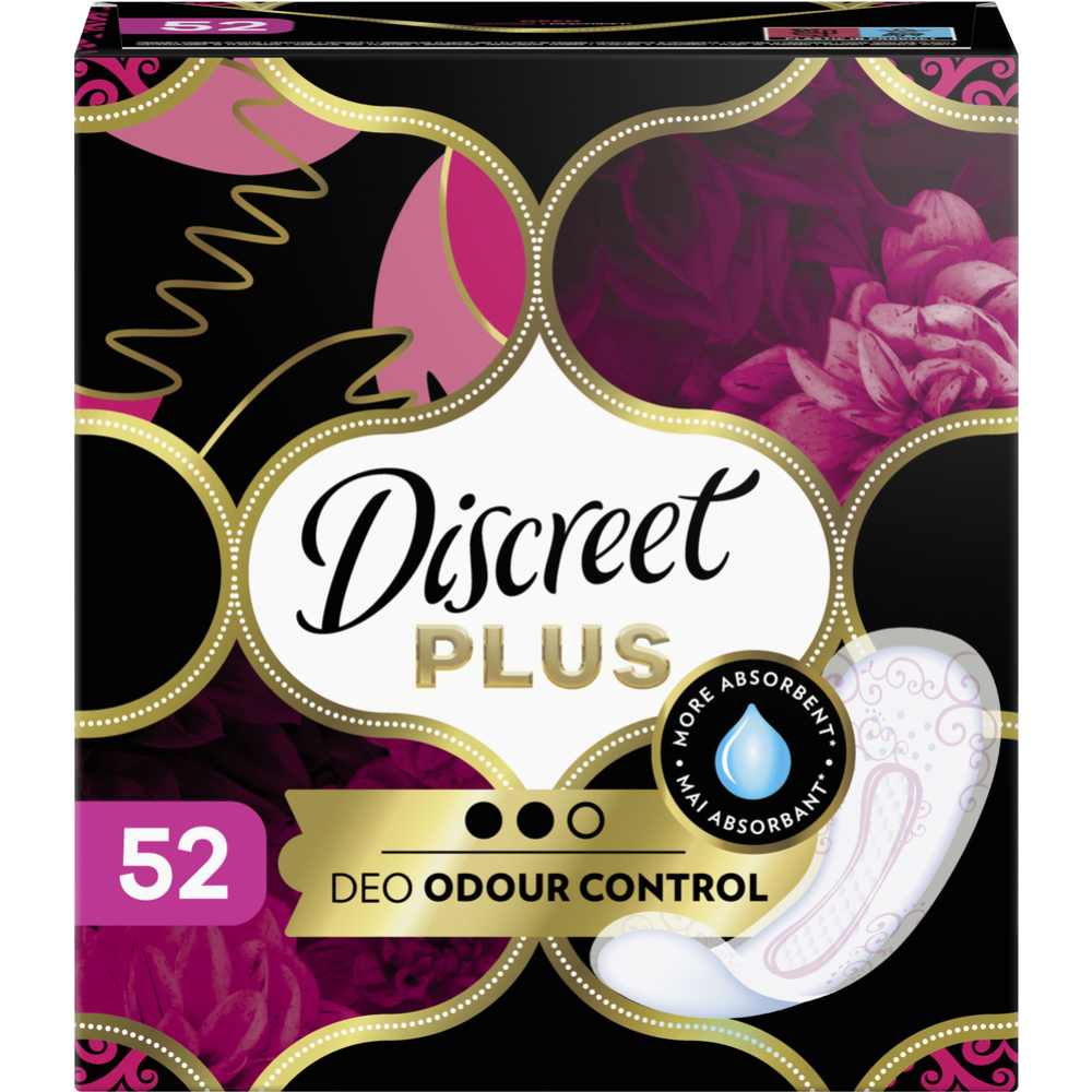 Прокладки ежедневные «Discreet» Normal Plus Trio, 52 шт