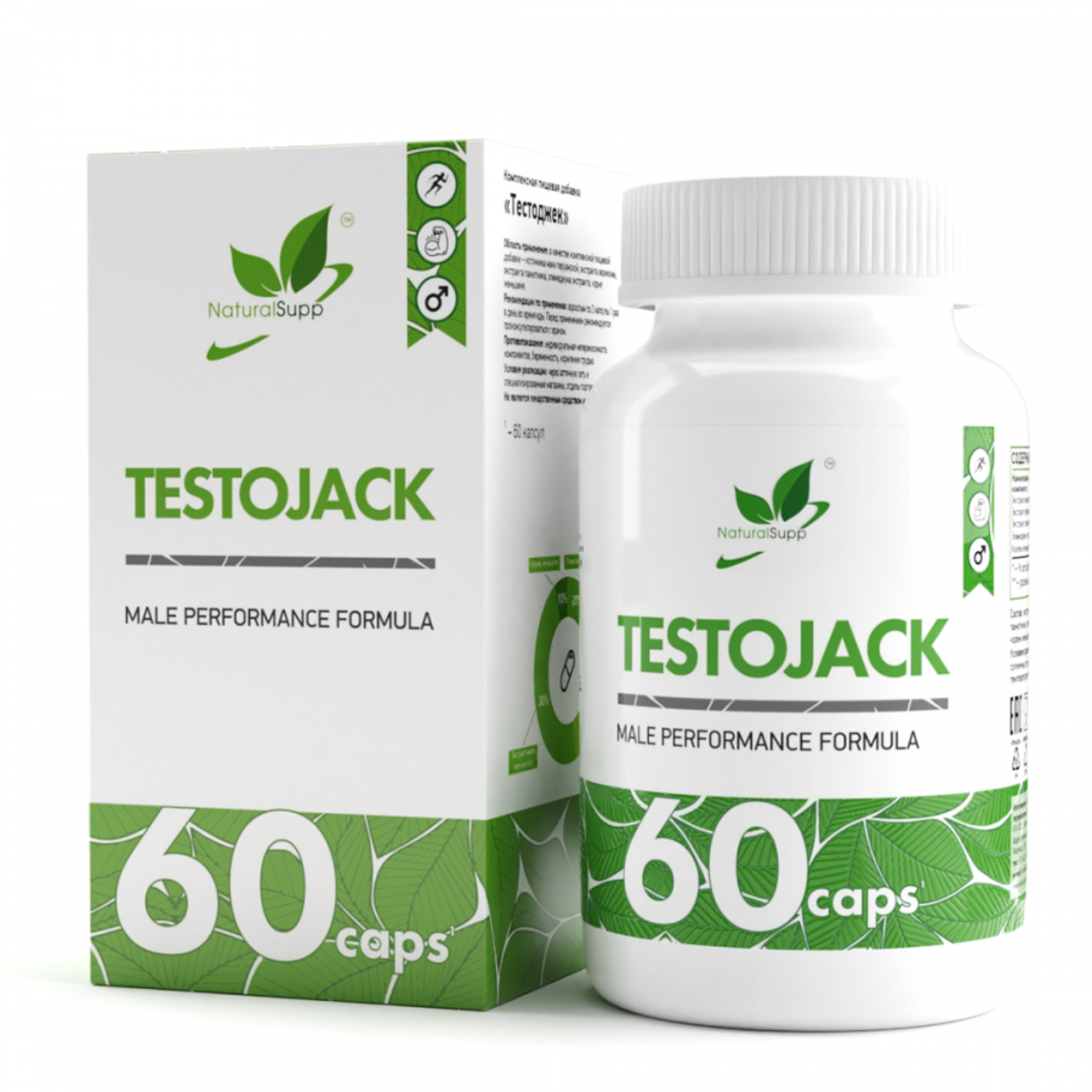 Тесто Джек NaturalSupp Testo Jack, 60 капс.