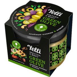 Срочный товар! Топпинг для брускет «Yelli» green olive, 100 г