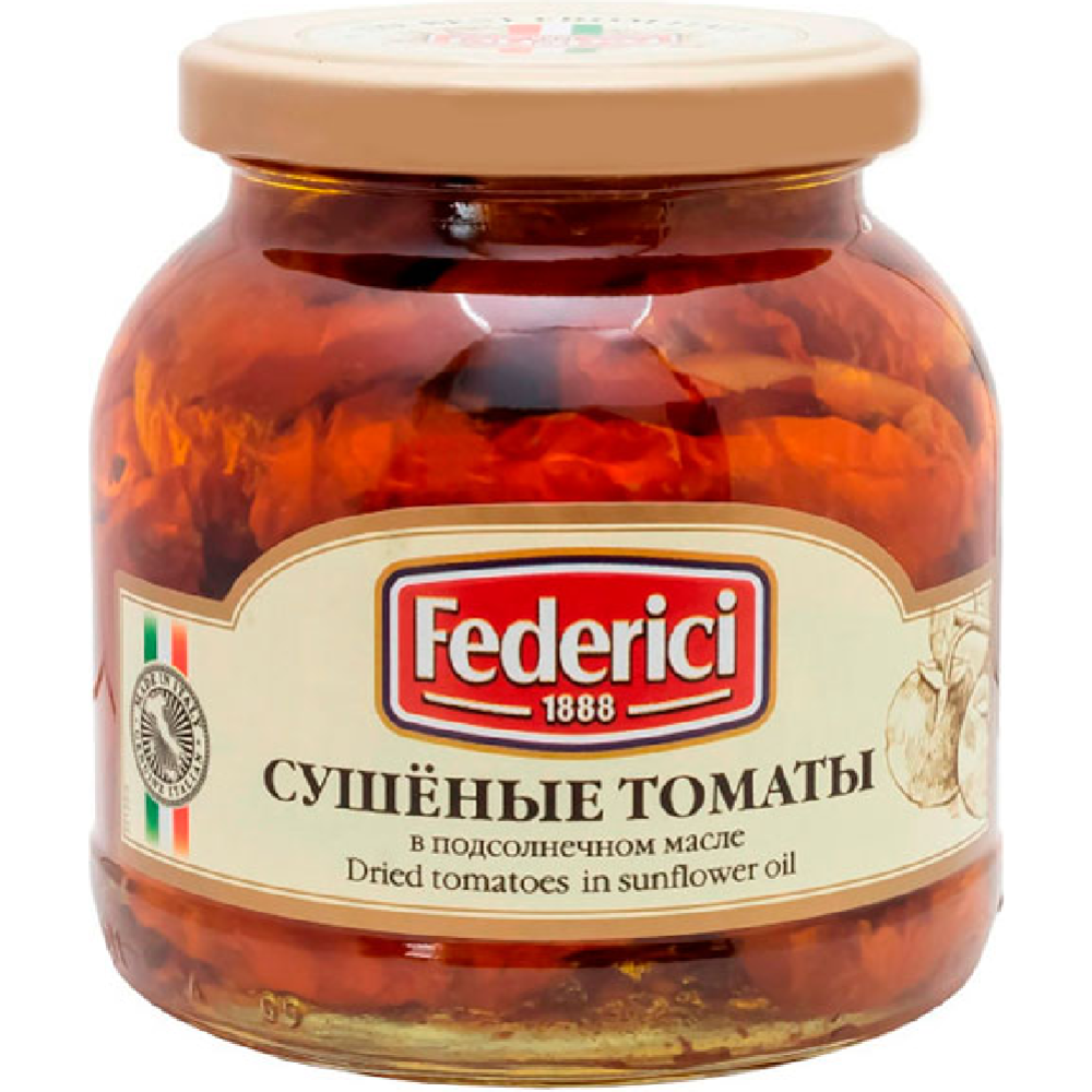 Томаты «Federici» консервированные  сушеные в подсолнечном масле, 280 г #0