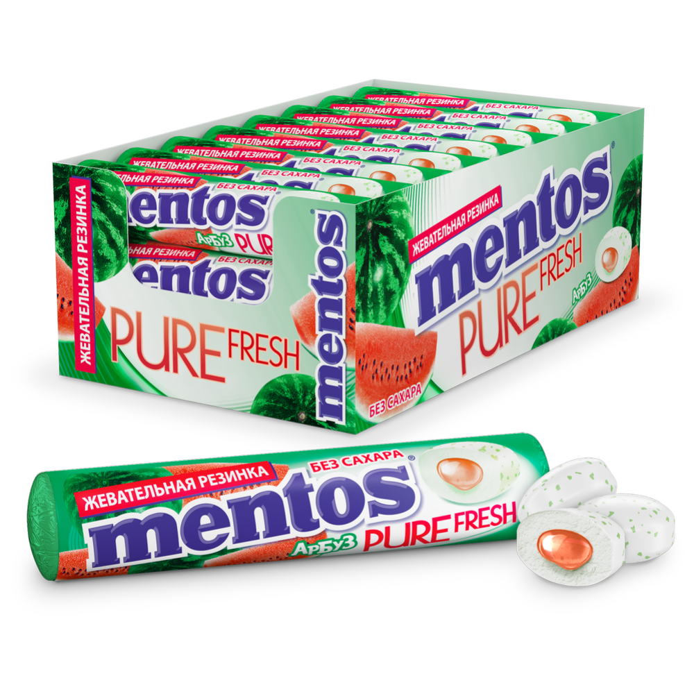 Жевательная резинка «Mentos» со вкусом арбуза, 15.5 г #0