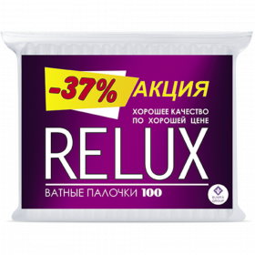 Ватные па­лоч­ки «Relux» 100 шт