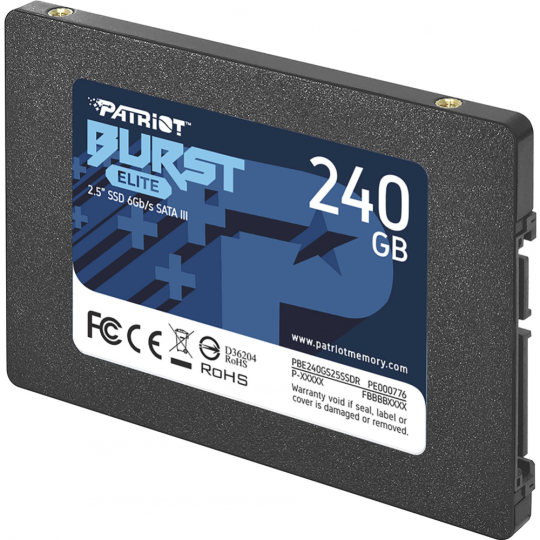 SSD диск «Patriot» 240GB Burst Elite, PBE240GS25SSDR