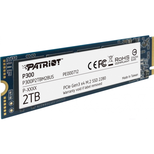 SSD диск «Patriot» P300 2TB M2 2280 PCIe, P300P2TBM28