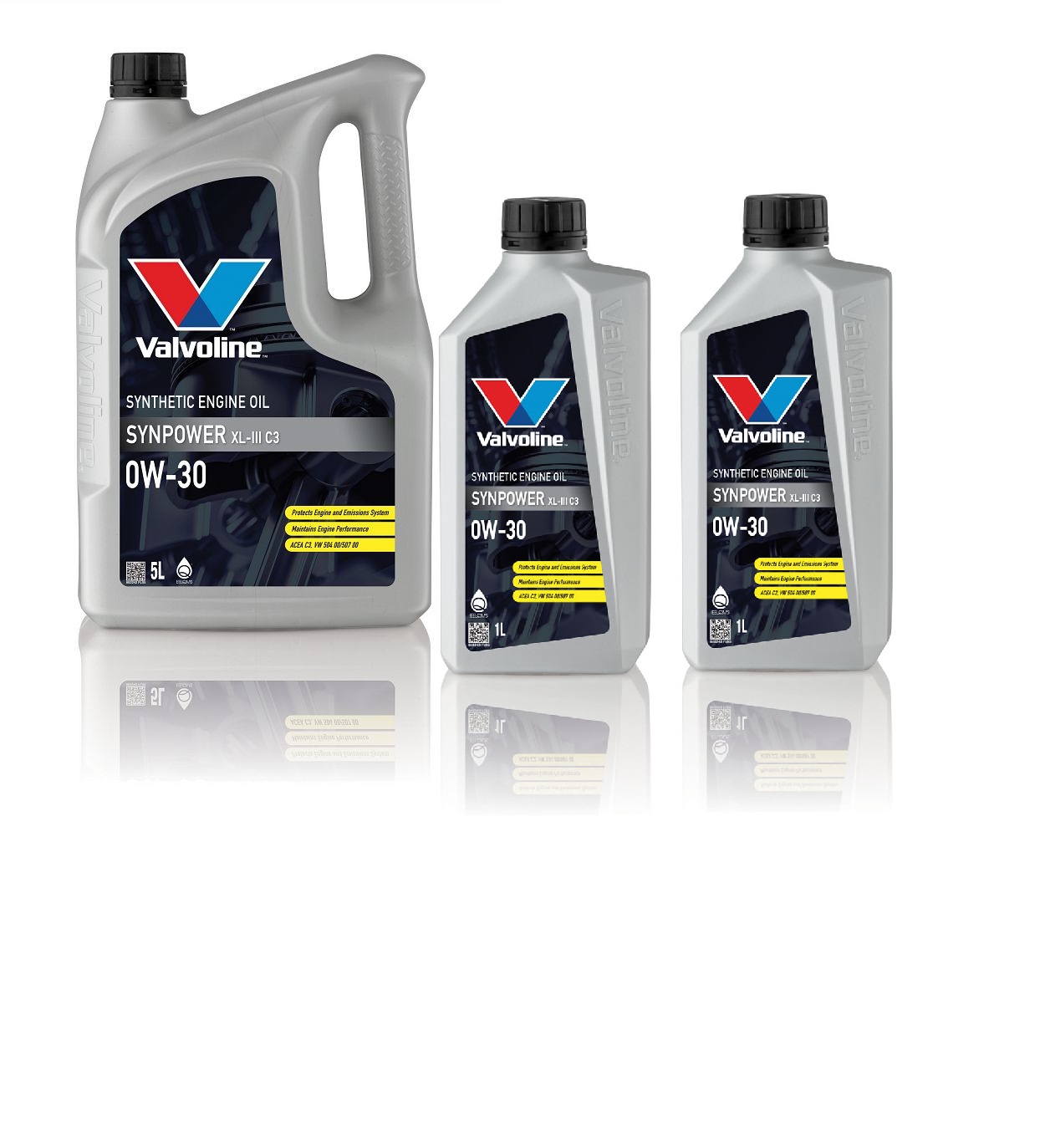 Моторное масло Valvoline SynPower XL-III C3 0W-30 7л (комплект 5л+1л+1л)