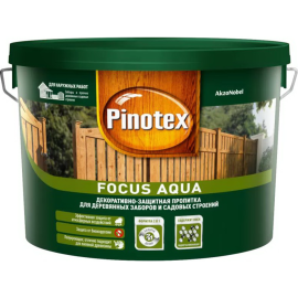 Пропитка для древесины «Pinotex» Focus, красное дерево, 5270901, 9 л