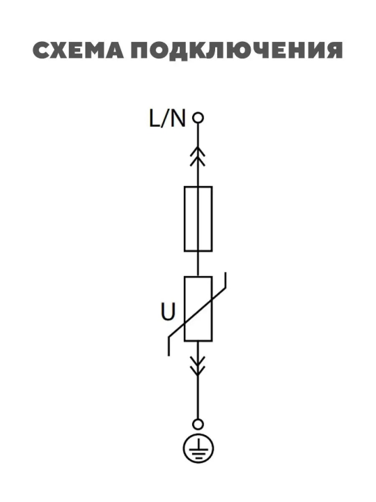 Разрядник ОПС1-C 1Р In=20kA Un=400B Im=40kA TDM SQ0201-0005