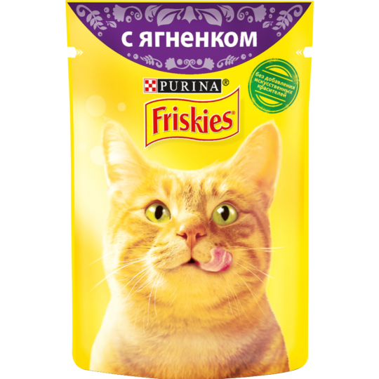 Корм для кошек «Friskies» в подливе с ягненком, 85 г