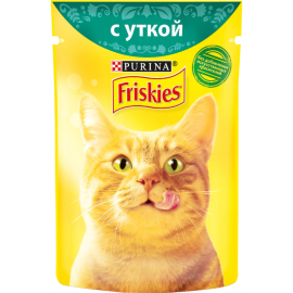 Корм для кошек «Friskies» с уткой в подливе, 85 г