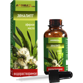 Водорастворимое эфирное масло «Aroma'Saules» Эвкалипт, 30 мл