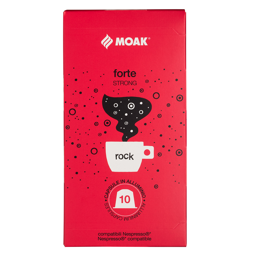 Кофе в капсулах Moak Nespresso Forte Rock, 10 шт.