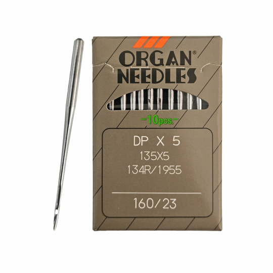 Иглы ORGAN DP*5 160 универсальные для промышленных швейных машин (10 шт)