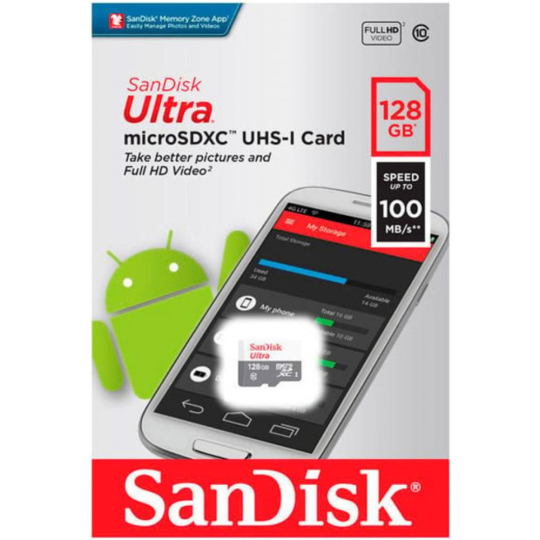 Карта памяти «Sandisk» SDSQUNR-128G-GN6MN