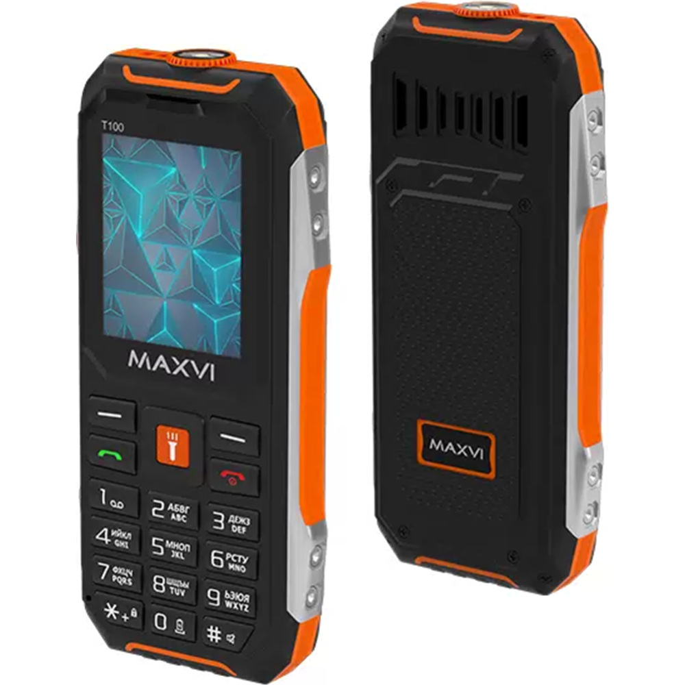 Мобильный телефон «Maxvi» T100, оранжевый