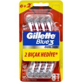 Станки для бритья «Gillette» Blue3, 6+2 шт