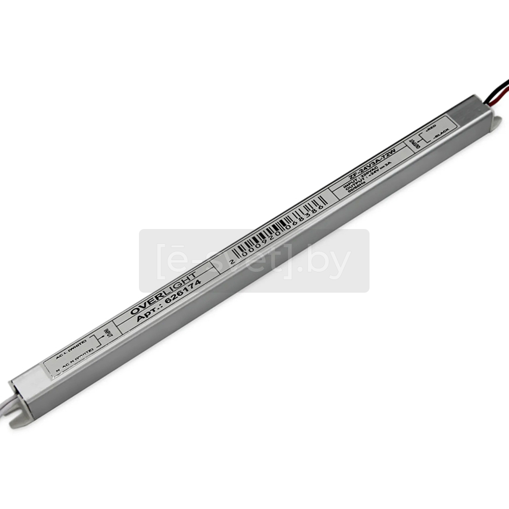 Блок питания ZF-72-24 (24V, 72W, 3A, IP20), Overlight