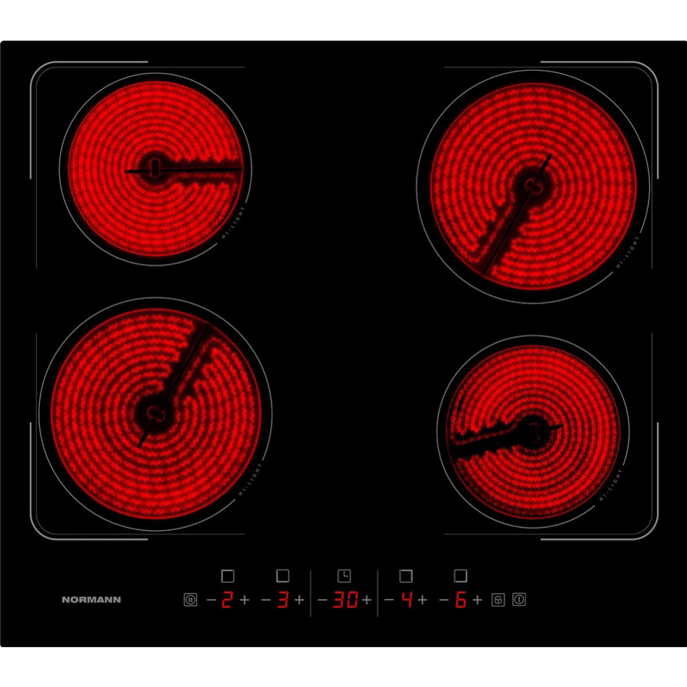 Электрическая варочная панель «Normann» BHC-6410A.BK