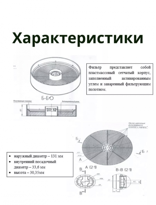 Угольный фильтр для вытяжки