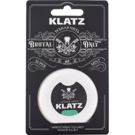 Зубная нить «Klatz» Brutal Only, Супер Мята, 65 м