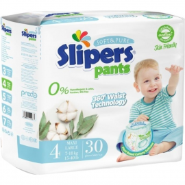 Подгузники-трусики детские «Slipers» размер L, 7-18 кг, 30 шт