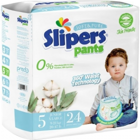 Под­гуз­ни­ки-тру­си­ки дет­ские «Slipers» размер XL, 9-21 кг, 24 шт