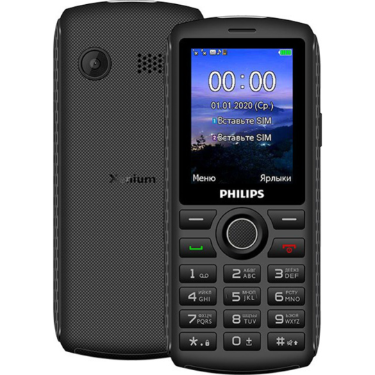 Мобильный телефон «Philips» Xenium, E218, темно-серый