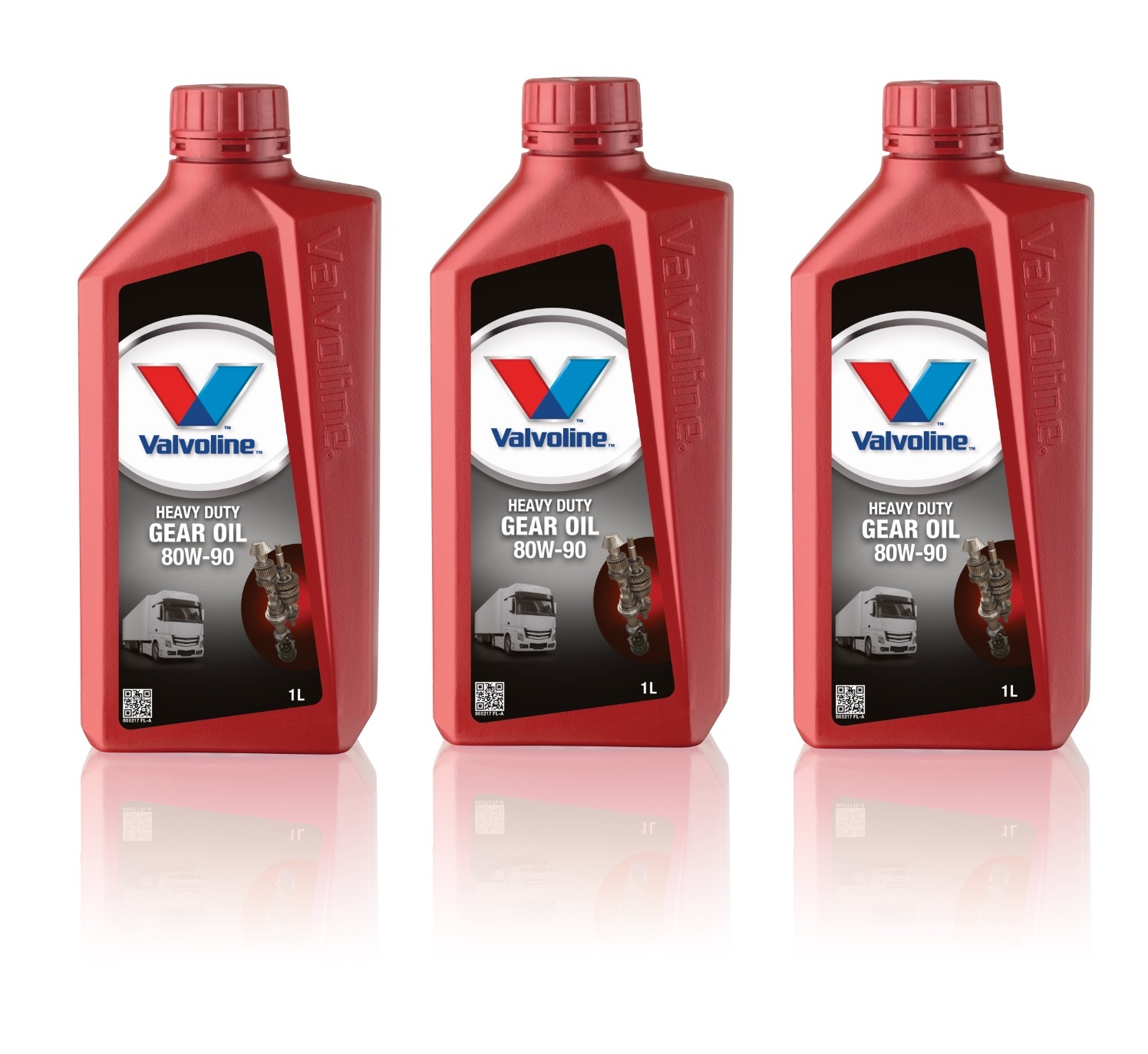 Картинка товара Трансмиссионное масло Valvoline Light & Heavy Duty Gear Oil 80W-90 GL-4 3л (комплект 1л х 3шт)