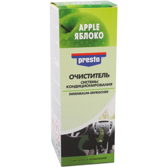 Очиститель системы кондиционирования «Presto» яблоко, 150 мл