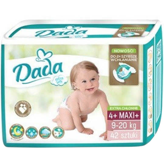 Подгузники детские «Dada» Extra Soft, размер Maxi 4, 9-20 кг, 42 шт