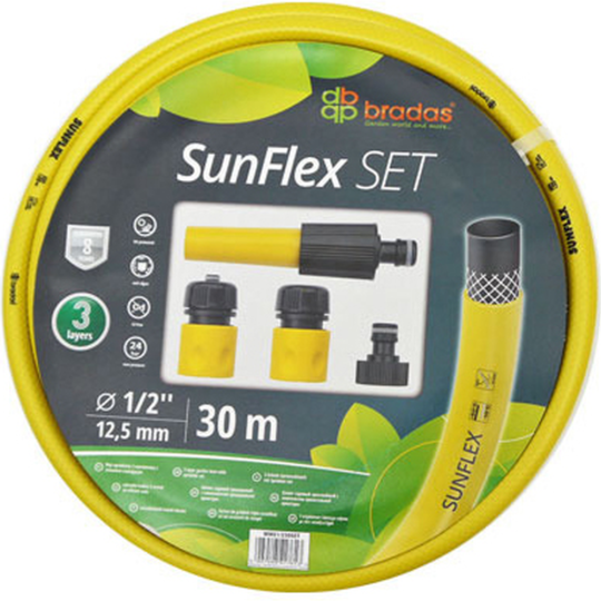 Шланг поливочный «Bradas» Sunflex, 1/2", WMS1/230, 30 м