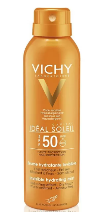 Vichy Capital Soleil Спрей-вуаль для тела солнцезащитный легкий увлажняющий SPF 50, 200 мл