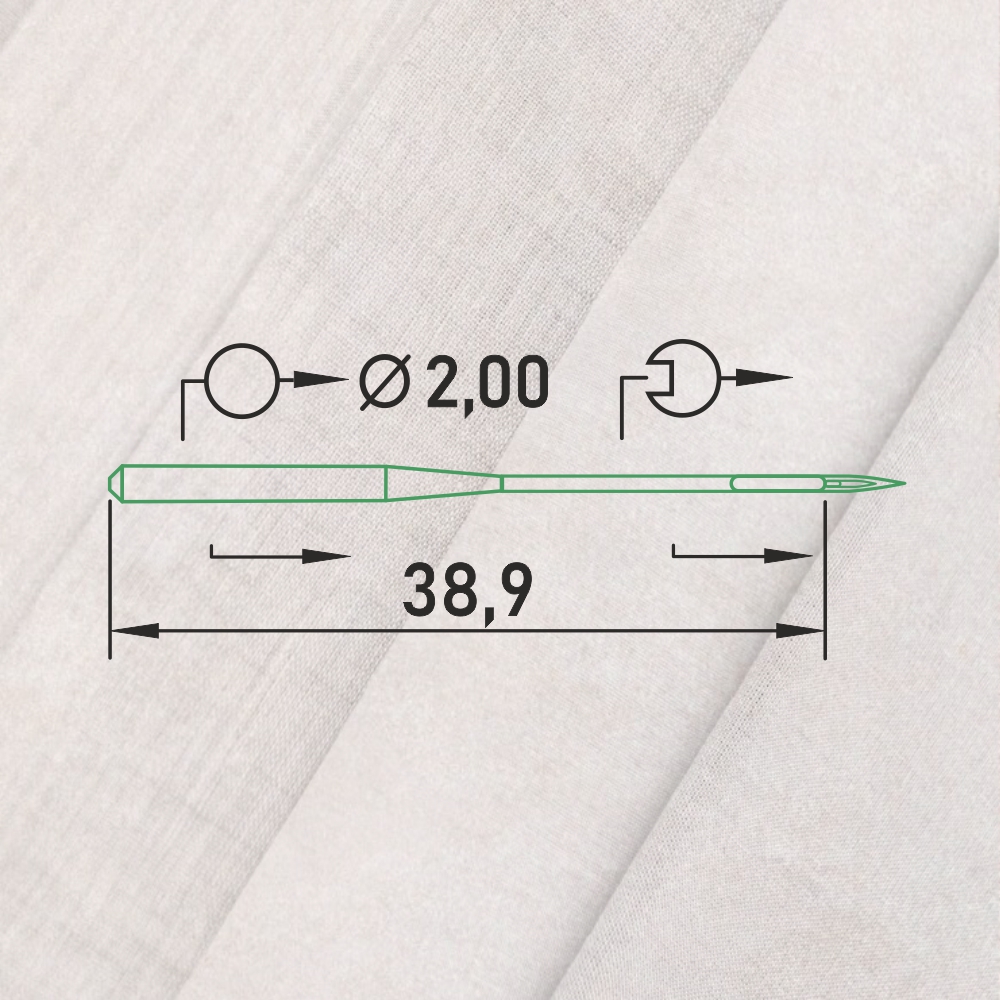 Иглы  ORGAN DP*17 140 универсальные для промышленных швейных машин