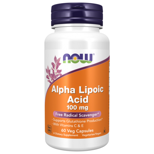 Альфа-липоевая кислота Now Foods Alpha Lipoic Acid, 100 мг, 60 капс.