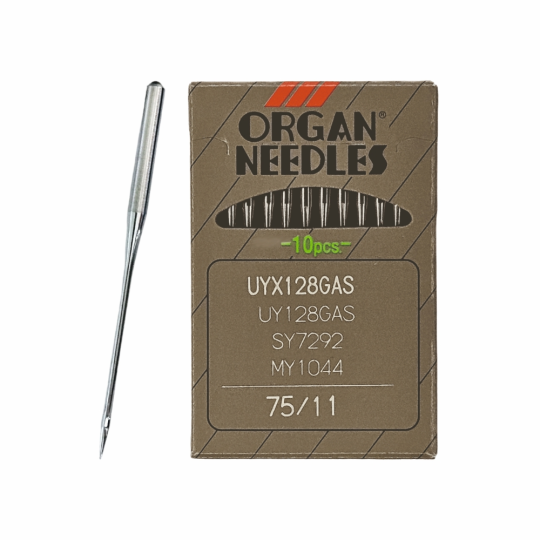 Иглы Organ UYx128 GAS № 75 универсальные. Толстая колба. Для распошивальной швейной машины.