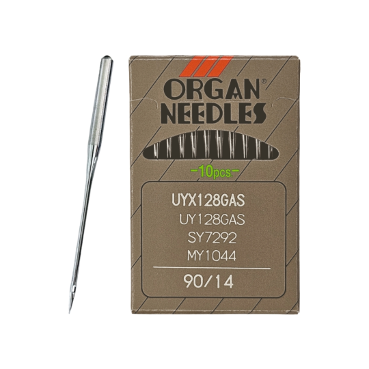 Иглы Organ UYx128 GAS № 90 универсальные. Толстая колба. Для распошивальной швейной машины.